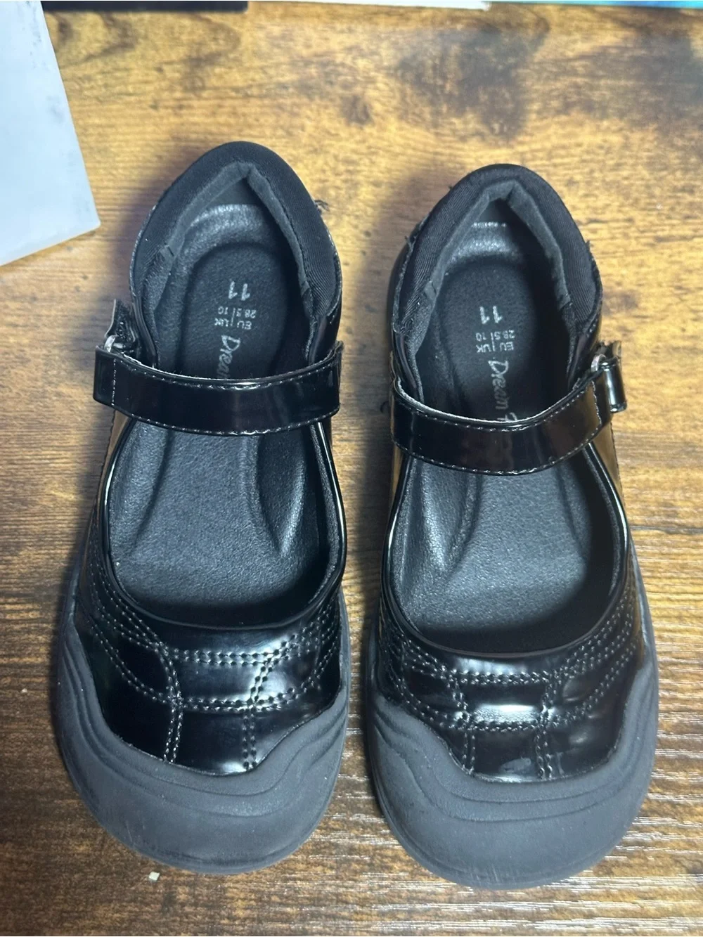DREAM PAIRS Girls Kids Mary Jane School Uniform Toe-Protective Shoes Sz 11 black